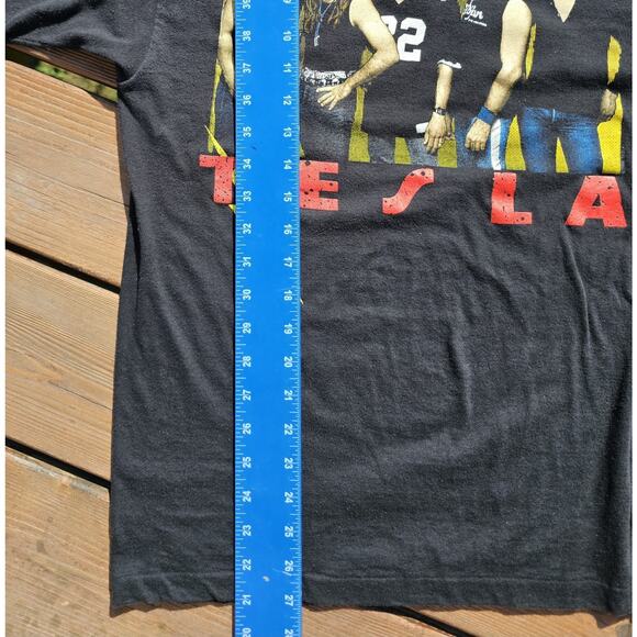 Vintage TESLA Tour Band Graphic Shirt 1988 CHED Anvil Single Stitch USA - Picture 6 of 9